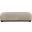 Calum Chenille Fabric Bench In Beige and Black