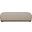 Calum Chenille Fabric Bench In Beige and Walnut