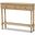 Calvin Classic and Traditional French Farmhouse Oak Brown Finished Wood 3-Drawer Entryway Console Table