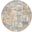 Calvin Klein Rush 4' x 4' Round Indoor Rug In Blue and Beige