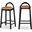 Calvin Vegan Leather Stool In Cognac