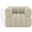 Calyna Boucle Accent Chair In Light Grey