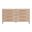 Bronze Bay Cambria 8 Drawer Double Dresser In Natural Oak