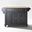 Cambridge Wood Top Full Size Kitchen Island/Cart In Black and Natural