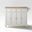 Cambridge Wood Top Full Size Kitchen Island/Cart In White and Natural