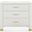 Camden 3-Drawer Side Table In Sand White