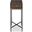 Camden Charles Chairside Table In Rustic Brown