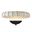 Camella Flush Mount In Ivory And Dark Bronze