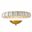 Camella Flush Mount In Ivory And Gold