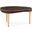 Camellia Field Cocktail Table In Warm Pecan