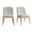 Camelot Dining Side Chair Set of 2 In Natural