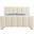 Camila Chenille Fabric Full Bed In Beige Chenille