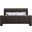 Camila Chenille Fabric Full Bed In Brown