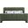 Camila Chenille Fabric Full Bed In Green