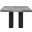 Camila Gray Square Marble Counter Height Table In Black