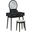 Camilla Vanity Dresser with Mirror and Stool In Black
