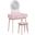 Camilla Vanity Dresser with Mirror and Stool In Pink