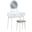 Camilla Vanity Dresser with Mirror and Stool In White