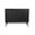 Camilo 3 Drawer Wood Accent Cabinet In Black