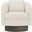 Camino Chenille Fabric Swivel Chair In Beige