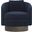 Camino Fabric Swivel Chair In Blue