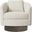 Camino Fabric Swivel Chair In Cream