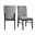 Canal Side Chair Set of 2 In Grey and Black