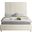 Candace Velvet Full Bed In Cream