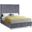 Candace Velvet Full Bed In Grey