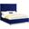 Candace Velvet Full Bed In Navy
