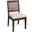 Cane Back Dining Chair Set of 2 In Coffee Bean