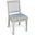 Cane Back Dining Chair Set of 2 In Light Gray