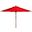 Cannes Red 9 Wooden Outdoor Umbrella