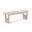 Canovia Solid Wood and Faux Cane Bench In Natural