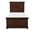 Canterbury 2.0 Complete Twin Panel Bed In Warm Cherry