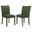 Cantley Upholstered Dining Side Chair Set of 2 In Green