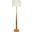 Capone Gold Leaf Fluted Wood Floor Lamp