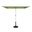 Capri 4.95' x 6.93' Rectangle Balcony Umbrella In Lime