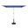 Capri 4.95' x 6.93' Rectangle Balcony Umbrella In Ocean Blue