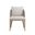 Capri Dining Armchair In Drift Brown and Palazzo Cream
