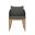 Capri Dining Armchair In Natural and Gracebay Grey