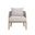 Capri Lounge Chair In Drift Brown and Palazzo Cream