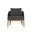 Capri Lounge Chair In Natural and Gracebay Grey