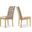 Capri Velvet Dining Chair Set of 2 In Beige