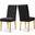 Capri Velvet Dining Chair Set of 2 In Black