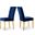 Capri Velvet Dining Chair Set of 2 In Navy