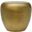 Capsule Aluminum End Table In Gold