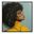 Captivating Afro in Canvas Wall Art In Yellow
