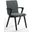 Cara Arm Chair Set Of 2 In Dark Grey