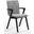 Cara Arm Chair Set Of 2 In Light Grey